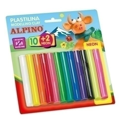 Alpino - PLASTILINA ALPINO BLISTER 10+2 17GR