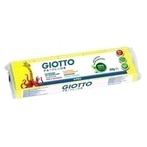 Giotto - FILA PLASTILINA VEGETAL PATPLUME 350GR AMARILLO -CAJA DE 12U-