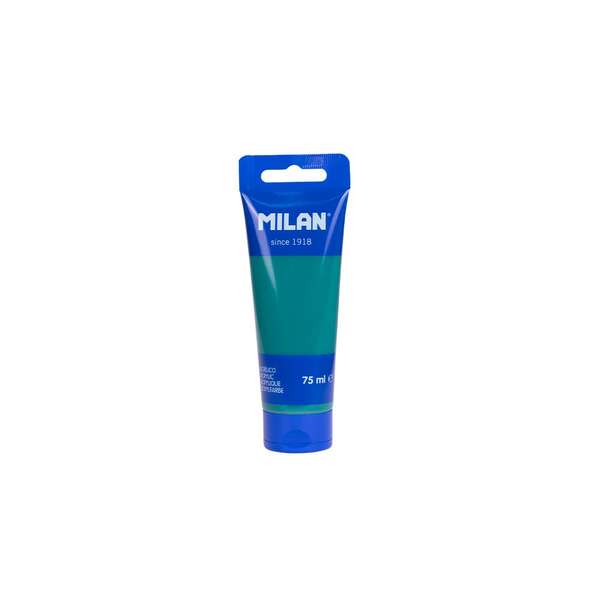 Milan Tubo de Pintura Acrilica 75ml - Pigmentos de Alta Calidad - Mezclable - Color Verde Oscuro 6 pieza(s)