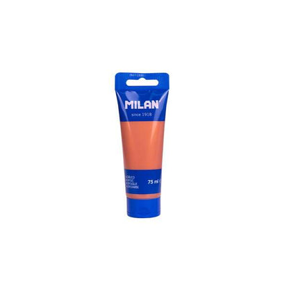 Milan Tubo de Pintura Acrilica 75ml - Pigmentos de Alta Calidad - Mezclable - Color Cobre 6 pieza(s)