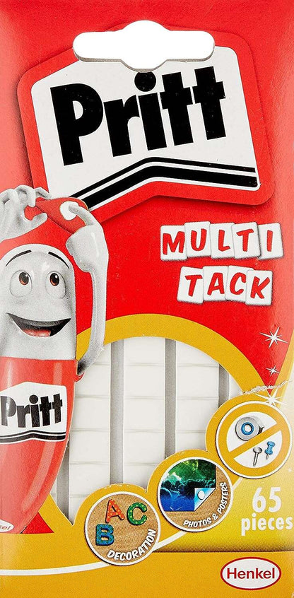 Pritt Multitack Pack de 65 Piezas de Masilla Adhesiva Blanca - Fuertes, Limpias y Removibles 1 pieza(s)