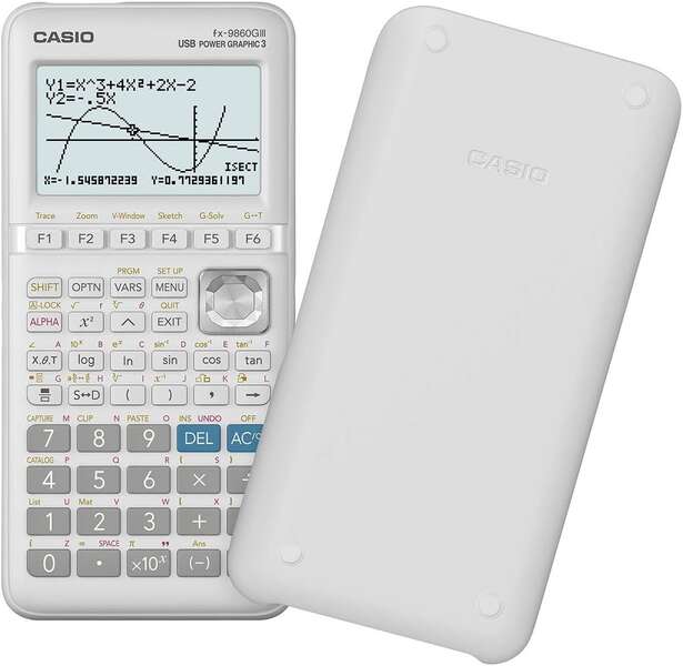 Casio - FX-9860GIII calculadora Bolsillo Calculadora gráfica Blanco