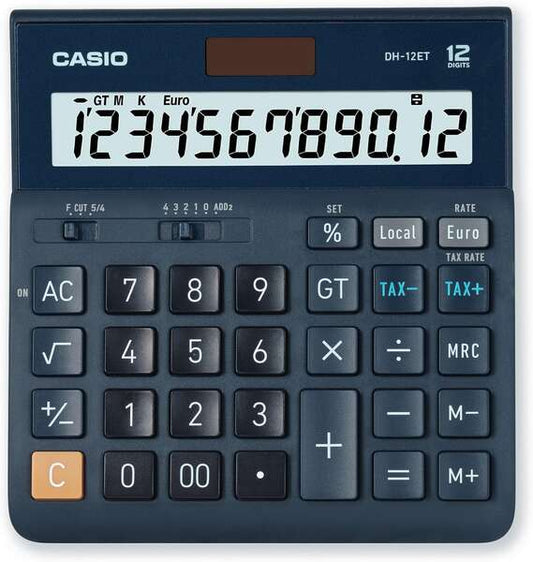 Casio - DH-12ET calculadora Escritorio Calculadora básica Negro