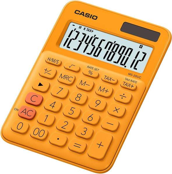 Casio - MS-20UC-RG calculadora Escritorio Calculadora básica Naranja