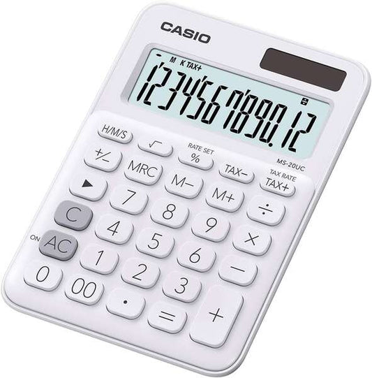 Casio - MS-20UC-WE calculadora Escritorio Calculadora básica Blanco