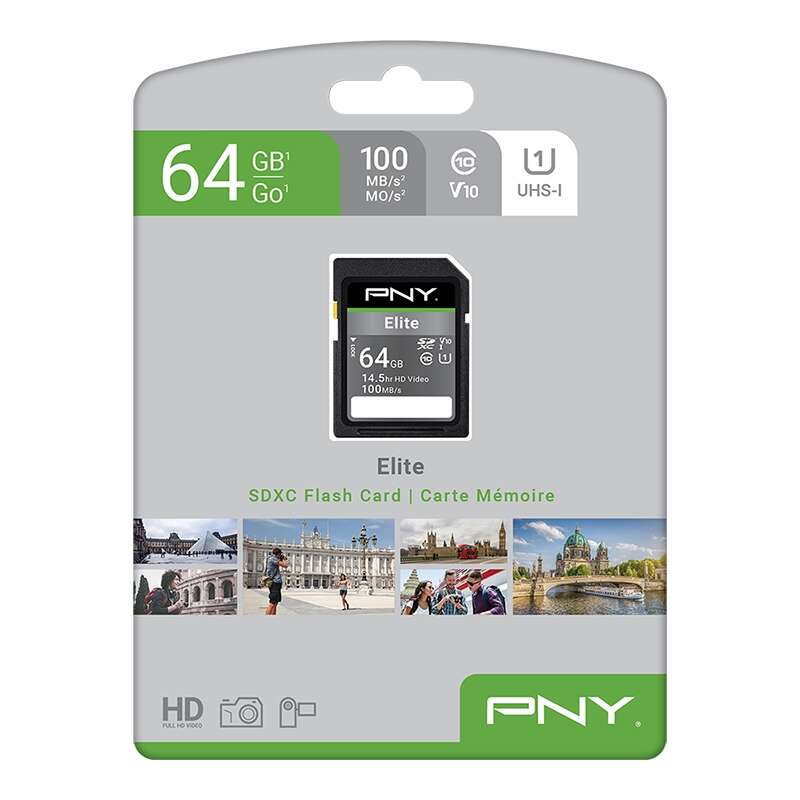 PNY Elite Tarjeta SDXC 64GB U1 V10 Clase 10 1 pieza(s)