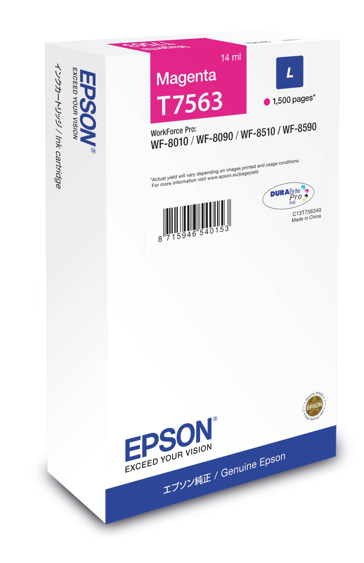 Epson Cartucho T7563 magenta L