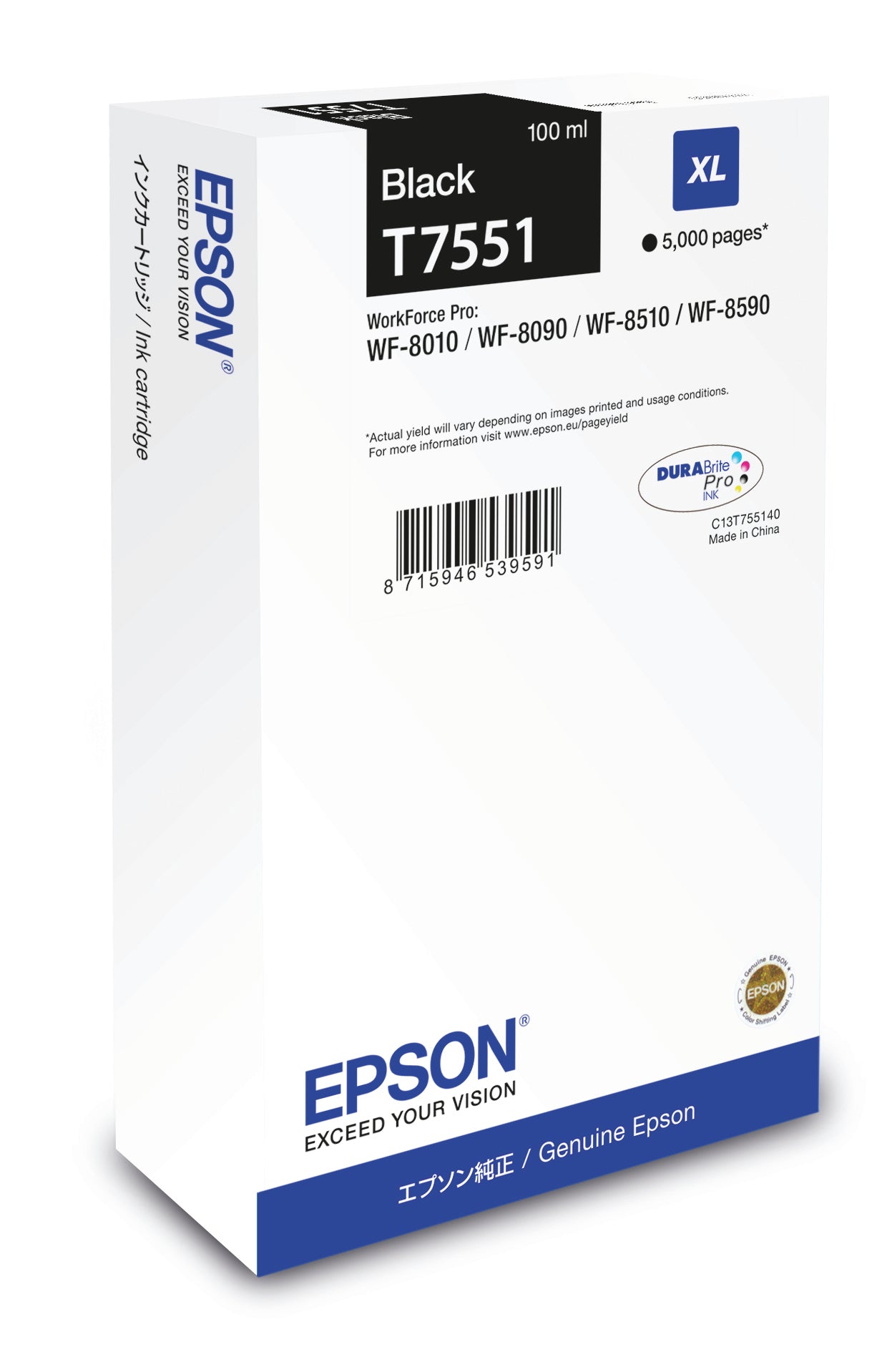 Epson Cartucho T7551 negro XL