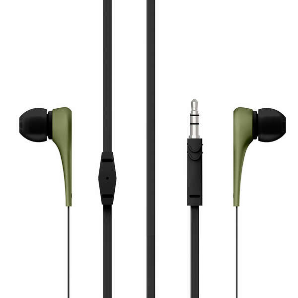 Energy Sistem Auriculares Style 1 - Cable Plano - Color Verde 1 pieza(s)