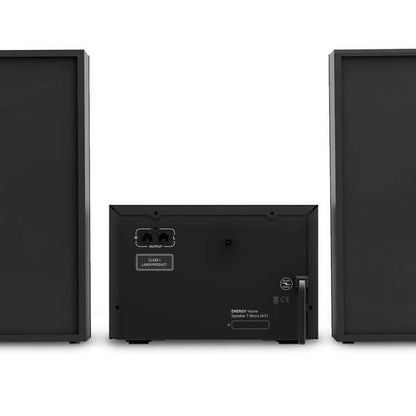 Energy Sistem - Home Speaker 7 Micro Hi-Fi Microcadena de música para uso doméstico 30 W Negro  Plata