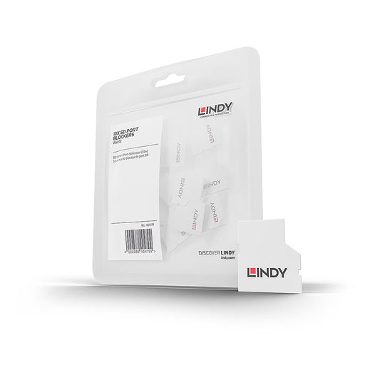 Lindy - 40479 bloqueador de puerto SD card Blanco Acrilonitrilo butadieno estireno (ABS)