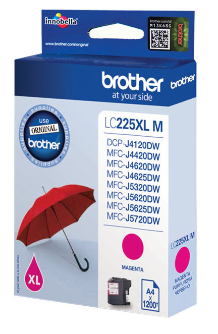 Brother LC-225XLM cartucho de tinta 1 pieza(s) Original Magenta