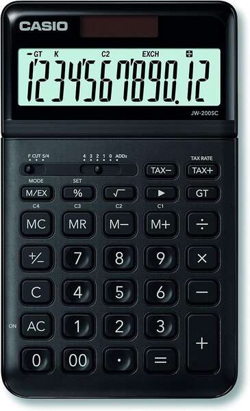 Casio - JW-200SC-BK calculadora Escritorio Calculadora básica Negro