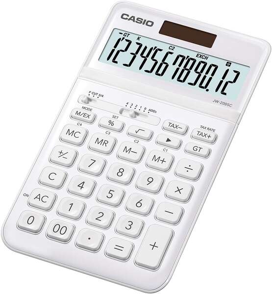 Casio - JW-200SC calculadora Escritorio Calculadora básica Blanco