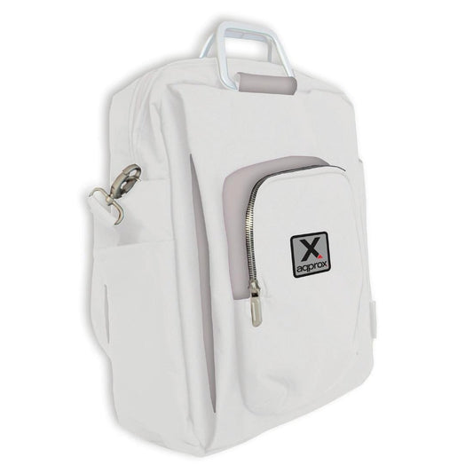 Approx - appNBST15x maletines para portátil 39 6 cm (15.6") Mochila bandolera Gris  Blanco