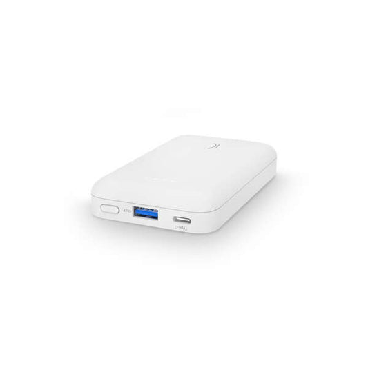 Ksix Powerbank Magnetica 5.000mAH 20W PD + Cable USB-A Micro-USB - Color Blanco 1 pieza(s)