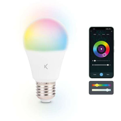 Ksix Smartled Bombilla Inteligente - RGB-CCT - 9W - A60 1 pieza(s)