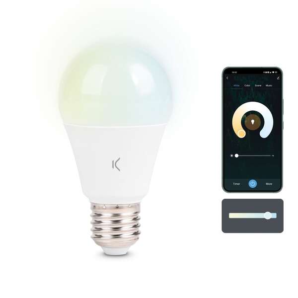 Ksix Smartled Bombilla Inteligente - CCT - 9W - A60 1 pieza(s)