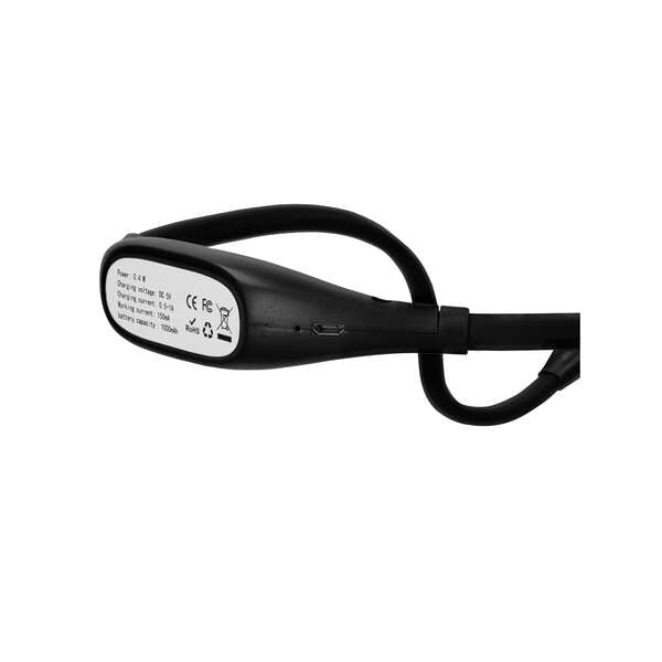 Ksix Lampara Luz LED de Lectura para Cuello - Color Negro 1 pieza(s)