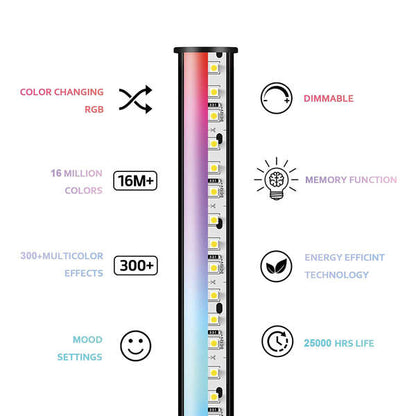 Ksix Smartled Lampara Pie Esquinera Inteligente - RGBWIC - 140cm 1 pieza(s)