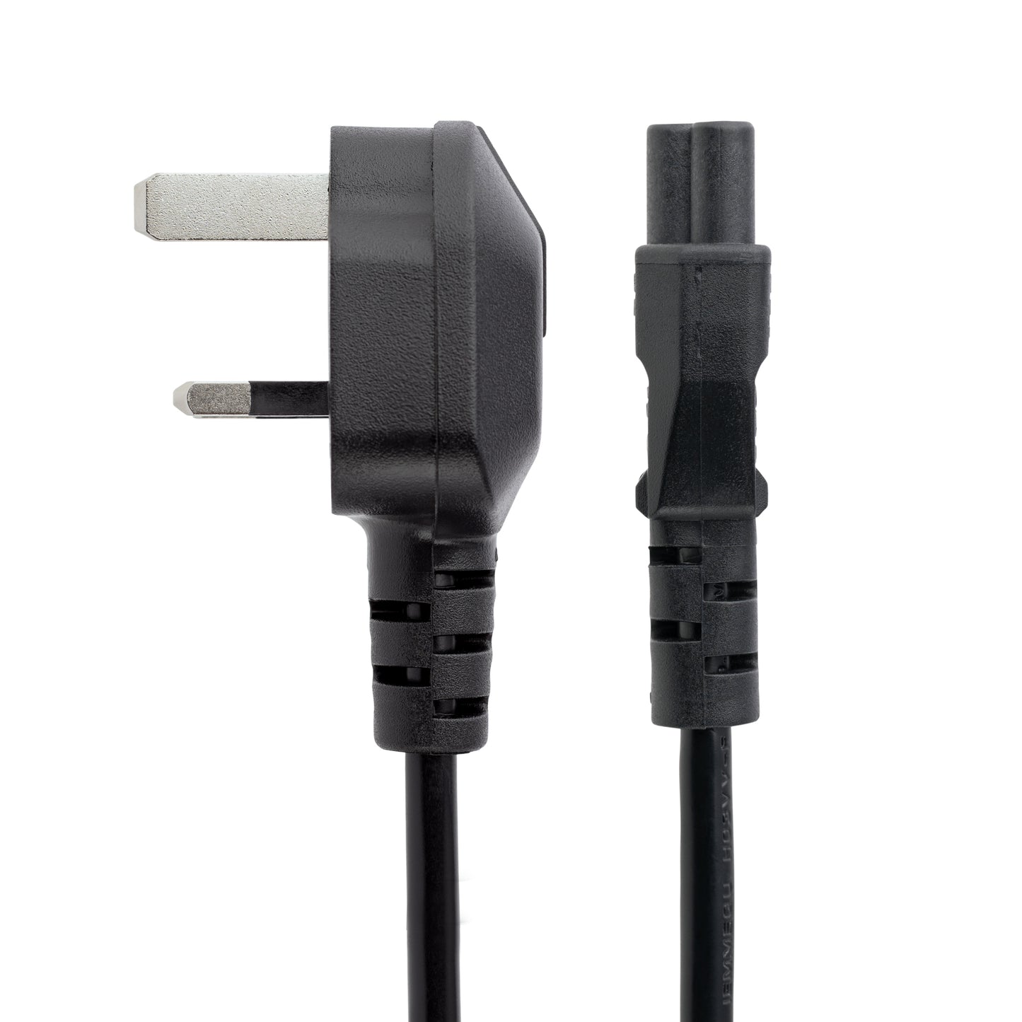 StarTech.com - Cable de 2m de Alimentación para Portátiles  Enchufe BS1363 a C5  2 5A 250V  18AWG  Cable para Cargador  Cable Hoja de Trébol Mickey Mouse  Adaptador para Reino Unido  UL