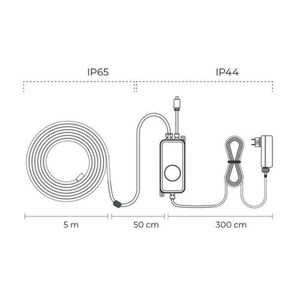 Ksix Smartled Outdoor Neon Flexible LED - RGBIC - IP65 - 5m 1 pieza(s)