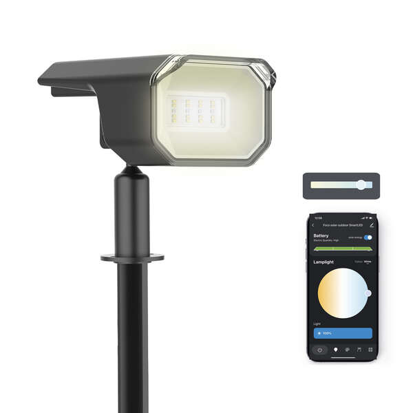 Ksix Smartled Outdoor Foco LED Solar - RGB+CCT - IP65 - Control por APP 1 pieza(s)