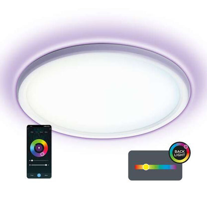 Ksix Smartled Plafon Inteligente Duo - CCT-RGB - Control por APP - 24W - 42cm 1 pieza(s)