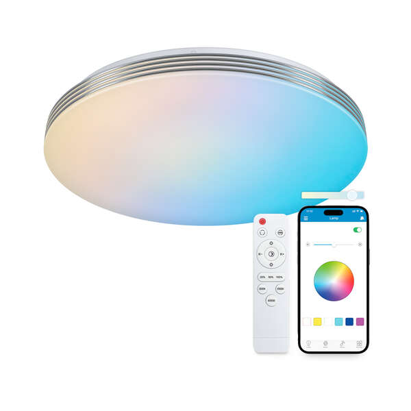 Ksix Boreal Smartled Plafon RGBIC - Control por APP - 72W - 38.5cm 1 pieza(s)