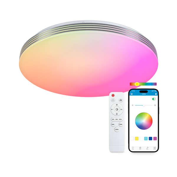 Ksix Boreal Smartled Plafon RGBIC - Control por APP - 72W - 38.5cm 1 pieza(s)