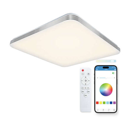 Ksix Twilight Smartled Plafon Cuadrado RGBIC - Control por APP - 72W - 47.5cm 1 pieza(s)