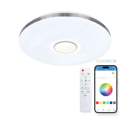 Ksix Aura Smartled Plafon Altavoz RGBIC - 90W - 49cm 1 pieza(s)