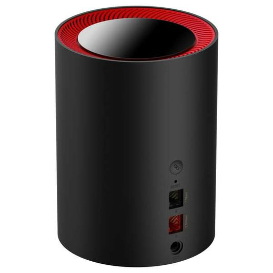 Cudy - M3000 Doble banda (2 4 GHz / 5 GHz) Wi-Fi 6 (802.11ax) Negro  Rojo 1 Interno