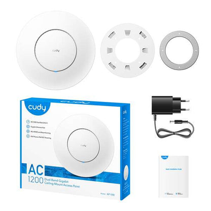 Cudy - AC1300 Blanco Energía sobre Ethernet (PoE)