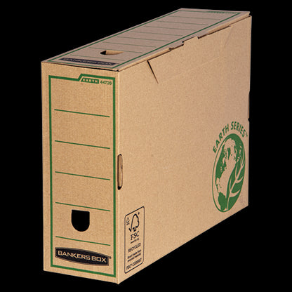 Bankers Box Caja de Archivo Tamaño A4 - Fabricada en Carton Reciclado - Certificacion FSC - Compatible con Contenedores Earth Series 1 pieza(s)