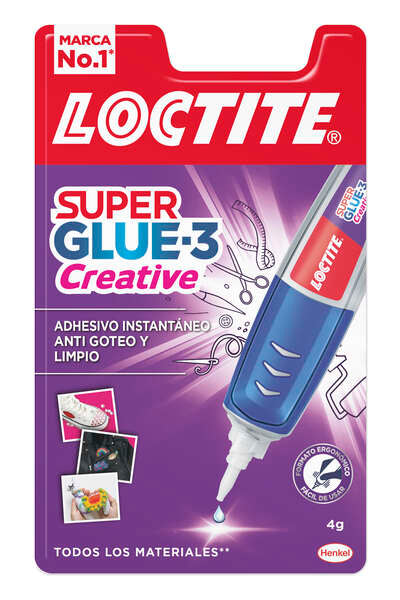 Loctite Superglue-3 Creative Pen 4Gr - Adhesivo Universal en Forma de Boligrafo - Aplicacion Gota a Gota Precisa y Limpia - No Gotea - Fuerza de Union Maxima 1 pieza(s)