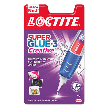 Loctite Superglue-3 Creative Pen 4Gr - Adhesivo Universal en Forma de Boligrafo - Aplicacion Gota a Gota Precisa y Limpia - No Gotea - Fuerza de Union Maxima 1 pieza(s)