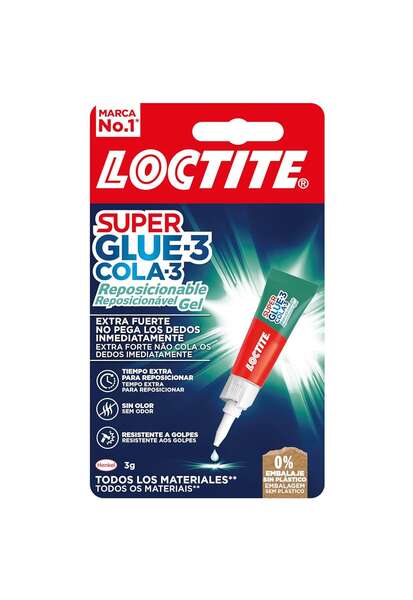 Loctite - PEGAMENTO INST.SUPER GLUE-3 REPOSIC. 3g - Pack de 12 unidades