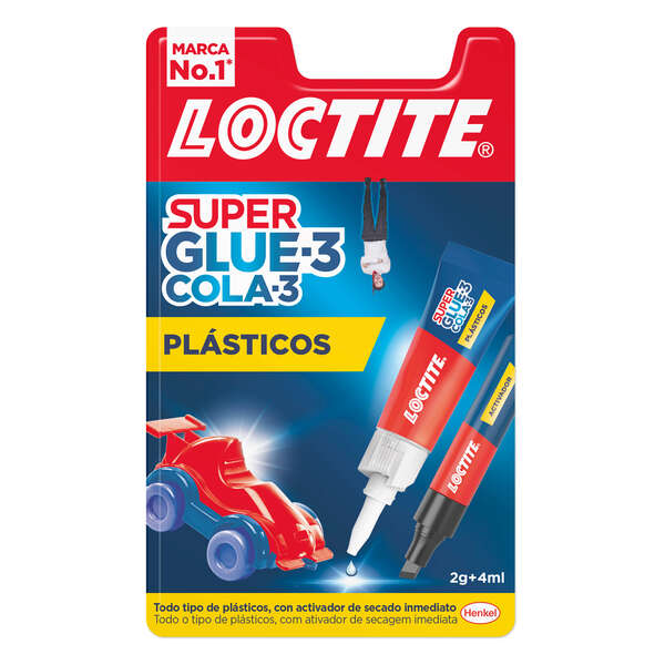 Loctite - BL. PEG LOCTITE SUPERGLUE-3 PLASTICOS DIFI 2GR+4ML