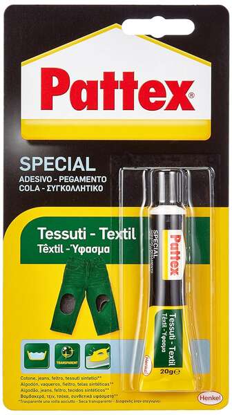 Pattex Pegamento Transparente Especial Textil 20gr - Resistente a Lavados y Planchado - Para todo tipo de Tejidos 1 pieza(s)