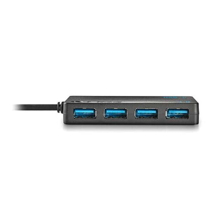 NGS Hub USB-C de Cuatro Puertos USB 3.0 - Tamaño Compacto - Alta Velocidad de Transmision - Compatible con Mac Tablets y Pc/Portatiles - Color Negro 1 pieza(s)