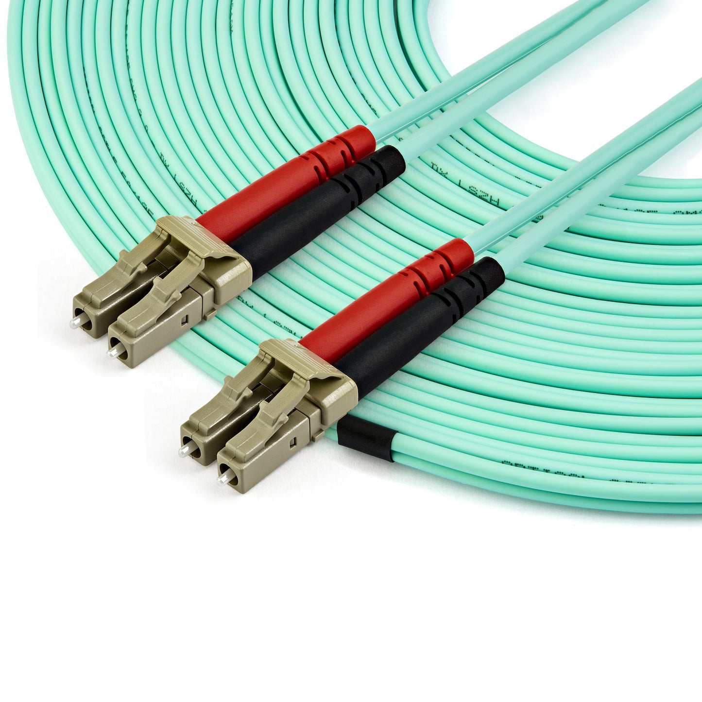 StarTech.com - Cable de 1m de Fibra Óptica Multimodo LC/UPC a LC/UPC OM4 - 50/125µm - Fibra LOMMF/VCSEL - Redes de 100G - Cable LSZH - Baja Pérdida de Inserción - Low Insertion Loss