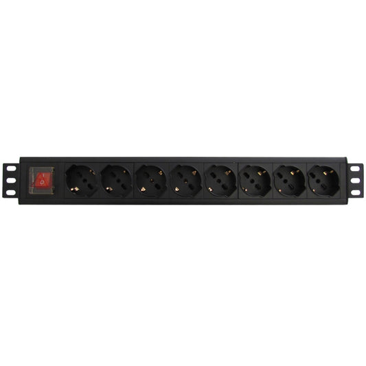 WP - WPN-PDU-G01-08 unidad de distribución de energía (PDU) 8 salidas AC 1.5U Negro