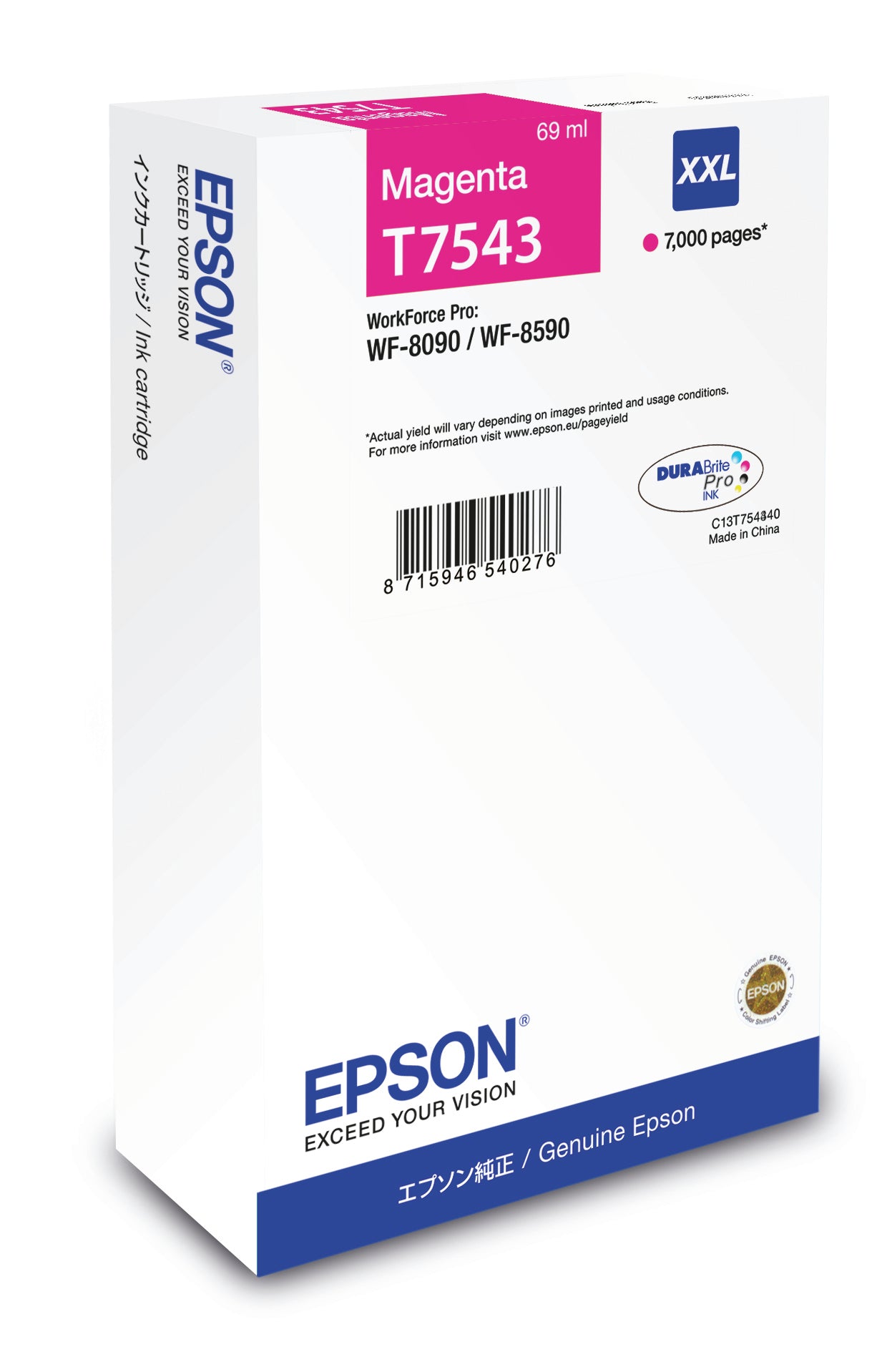 Epson WF-8090 / WF-8590 Ink Cartridge XXL Magenta