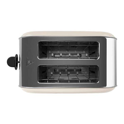 Orbegozo TOV 5210 Tostadora Vintage - Potencia 750-850W - 7 Niveles de Tostado - Funcion Descongelado y Recalentar - Carcasa de Acero Inoxidable - Tacto Frio - Autocentrado del Pan 1 pieza(s)