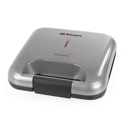 Orbegozo SW 4905 Sandwichera Tostadora Practica - Potencia 800W - Placas Antiadherentes - Facil Limpieza - Almacenamiento Vertical - Proteccion contra Sobrecalentamiento 1 pieza(s)