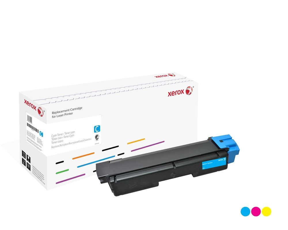 Xerox Cartucho de tóner cian. Equivalente a Kyocera TK-590C. Compatible con Kyocera FS-C2026, FS-C2126, FS-C2526, FS-C2626, FS-C5250