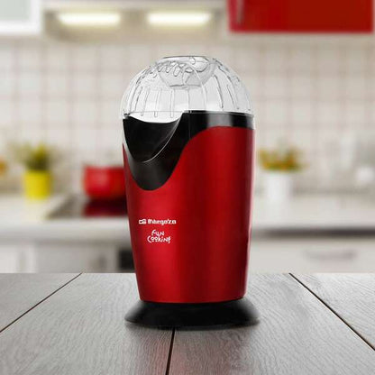 Orbegozo PA 4300 Palomitero Portatil - Potencia 1000W - Rojo Metalizado - sin Aceite - Facil Limpieza - Recetas de Sabores 1 pieza(s)