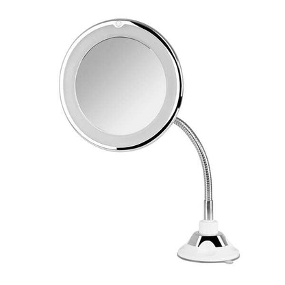 Orbegozo ESP 1020 Espejo Cosmetico con Luz LED - Aumento 10X - Brazo Extensible 29cm - Orientacion 360º - Ventosa Ajustable - Diametro 17 cm 1 pieza(s)