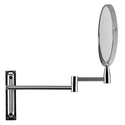 Orbegozo ESP 4000 Espejo Cosmetico Extensible - Doble Cara con Aumento X5 - Acabado Cromado - Soporte de Pared Incluido - Ø 17cm de Diametro 1 pieza(s)